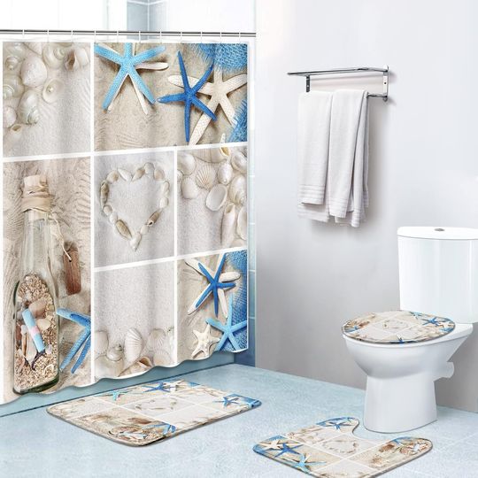 Britimes 4 Piece Shower Curtain Sets