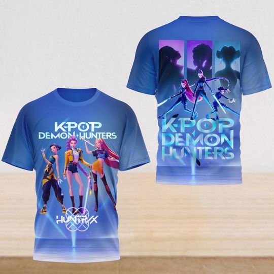 Huntrix KPop Demon Hunters Shirt, Saja Girls Hoodie, Rumi Zoey Mira , Huntrix T-Shirt, Anime Tee, Saja Boys Fans Gift