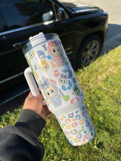 40 oz Labubu tumbler