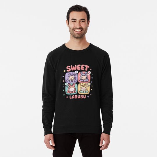 Sweet labubu - un design pour vous et votre famille design Sweet labubu Lightweight Sweatshirt