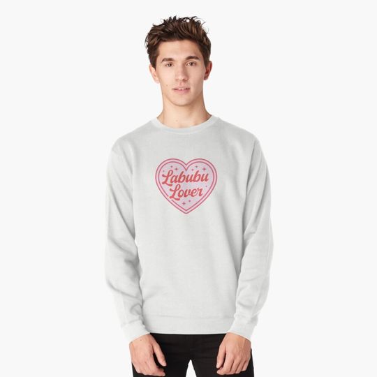 Labubu Lover – Bright Pink Labubu Fan Design Pullover Sweatshirt