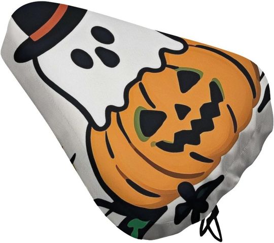 Cute Pumpkin Bicycle Seat Cover Bike Seat Cushion Cover Waterproof Bike