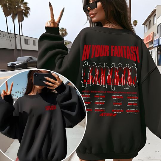 Ateez World Tour 2025 Sweatshirt, In You Fantasy Shirt, Golden Hour Part 3 Sweatshirt, Lemon Drop Sweatshirt