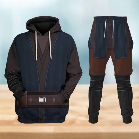 Anakin Skywalker Hoodie Jogger, Star Wars Jedi Knight Cosplay Tracksuit