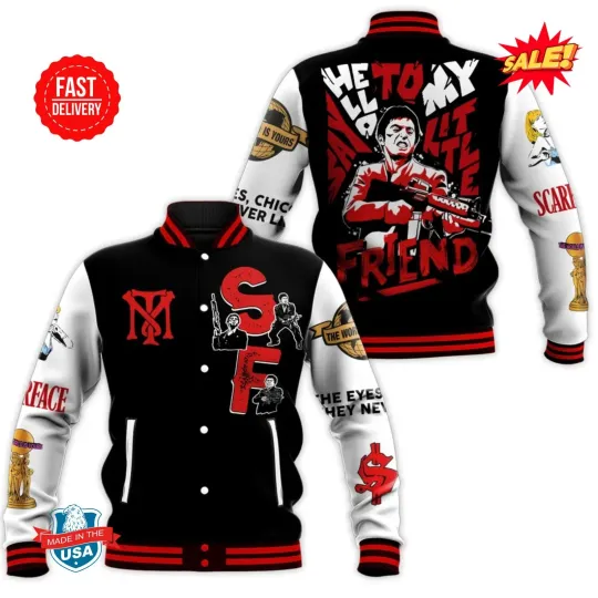 Scarface Al Pacino Baseball Jacket