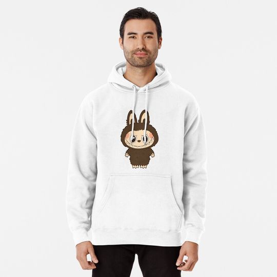 labubu whole body brown Pullover Hoodie