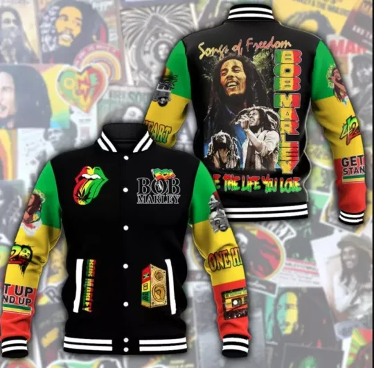 Bob Marley Varsity Jacket Baseball Jacket