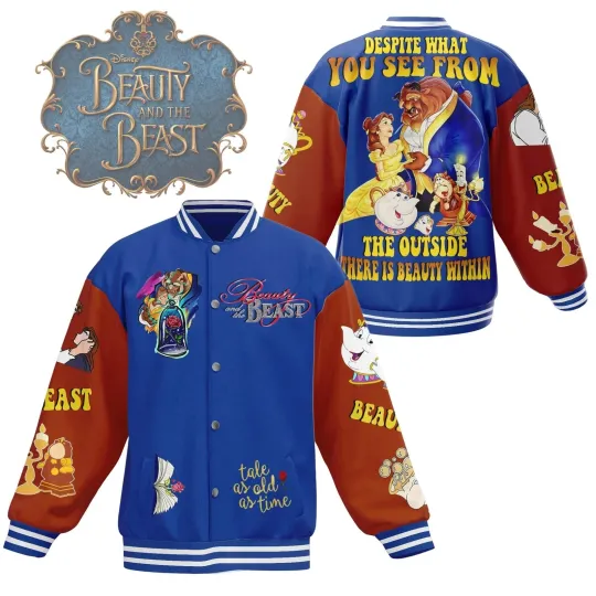 Beauty And The Beast Despite WhatYou See From The Outside Baseball Jacket
