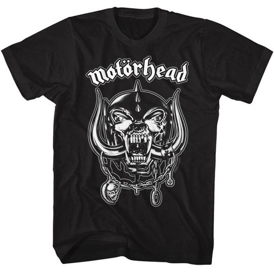Motorhead Snaggletooth And Logo Black T-Shirt