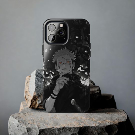 Anime Phone Case - Ryomen Sukuna Phone Case Jujutsu Satoru Design for iPhone 16 15 14 13 12 11 XR X XS Pro Max & Samsung S21 - S24