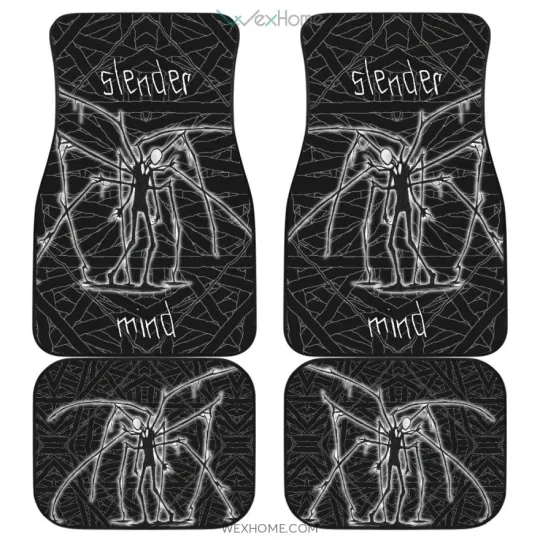 Slender Man Car Floor Mats Horror Black White Mind Scene Gift For All Vehicles
