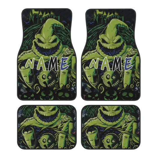 Nightmare Jack Christmas Car Floor Mats Custom Gift Set