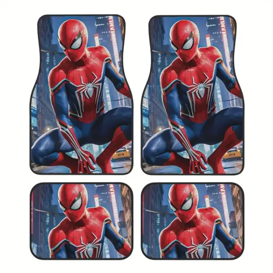 Marvel Spider-Man Car Floor Mats Gift Set