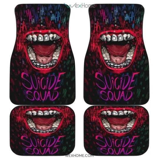 Suicide Squad Car Floor Mats Movie Fan Gift
