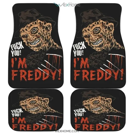 Freddy Krueger Funny Quote Car Floor Mats Movie Fan Gift