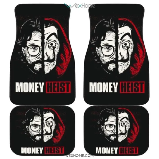 Money Heist Professor Car Floor Mats Movie Fan Gift Auto Decor Gift