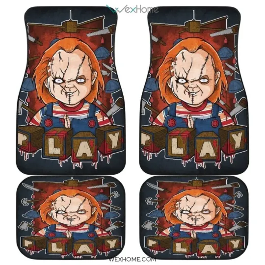 Chucky Horror Film Car Floor Mats Movie Fan Gift Accessories Car Decor