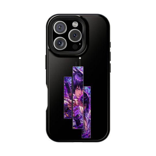 Uchiha Sasuke Magnetic Tough Case | Narutoo Shippuden Sharingan MagSafe Compatible Anime Phone Case for iPhone 16 15 14 13 12 11 Pro Max Gift