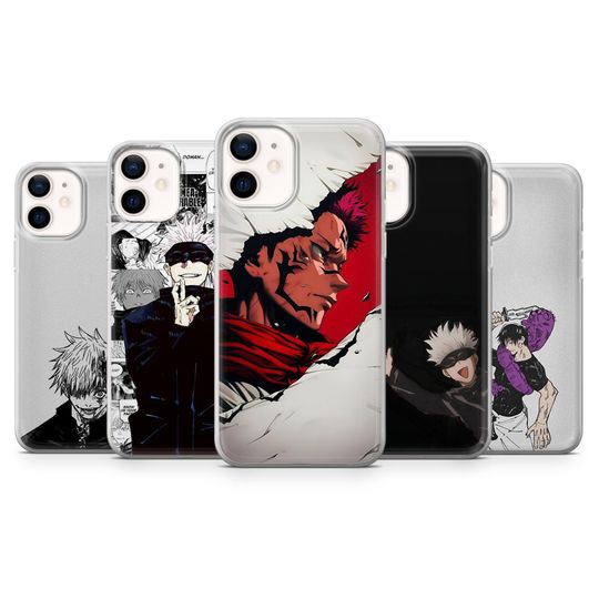 Anime Phone Case Gojo Satoru Manga Style Cover for iPhone 16E 15 14 13 12 Samsung S25, S24Fe S23Ultra A56 A15 Pixel 9A 9Pro XL 8A 8Pro 7A 6A