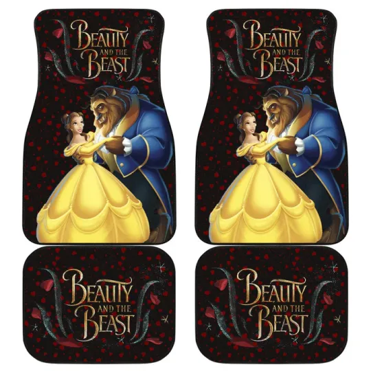 Bella Beauty and the Beast Car Floor Mats Custom Cartoon Accessories For Fans