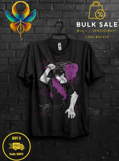 Toji Fushiguro Anime Shirt Gift,Megumi Fushiguro Tshirt,Nobara Kugisaki For Satoru Gojo,Ryomen Sukuna TShirt,Yuta Okkotsu,Yuji Itadori Tee