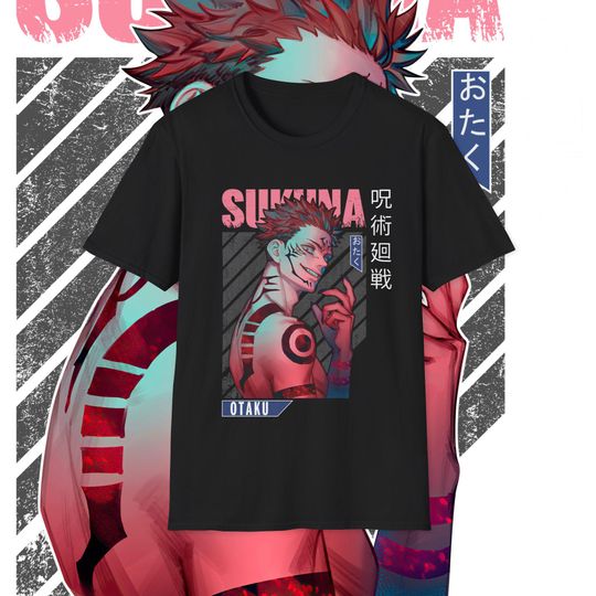 Ryomen Sukuna Shirt, Jujutsu Satoru T-shirt, Best Anime Shirts, Gift For Anime Lovers, King of Curses T-shirt, Anime Apparel, JJK shirts