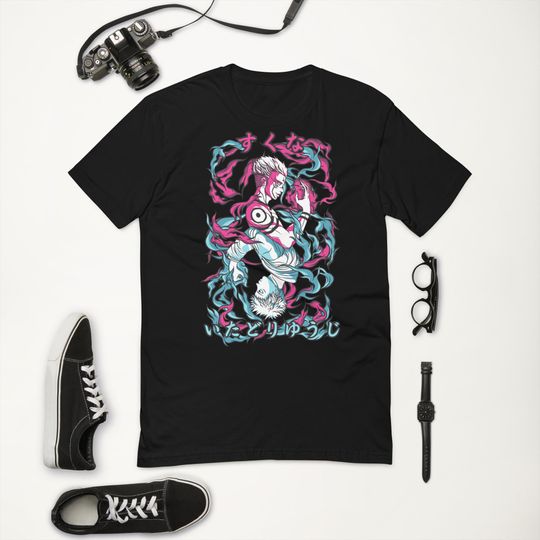 Sukuna & Yuji  Shirt | Jujutsu Satoru Anime Tee | Minimalist Streetwear | Cursed Energy  | Otaku Fashion Top