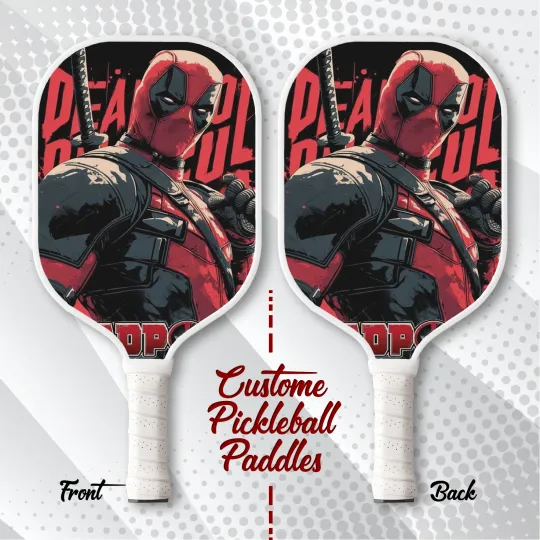 Deadpool Pickleball Paddle Marvel Gift Custom Paddle for Fans