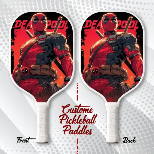 Deadpool Pickleball Paddle Marvel Gift Custom Paddle for Fans