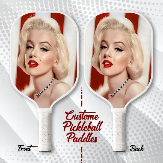 Marilyn Monroe Pickleball Paddle Icon Gift Custom Paddle for Fans