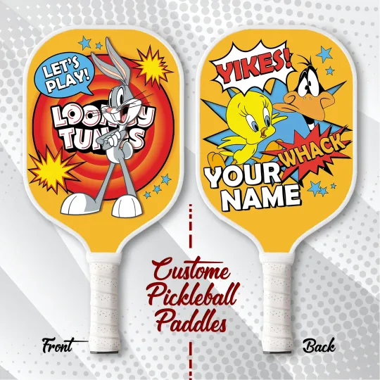 Looney Tunes Pickleball Paddle Cartoon Gift Custom Paddle for Fans
