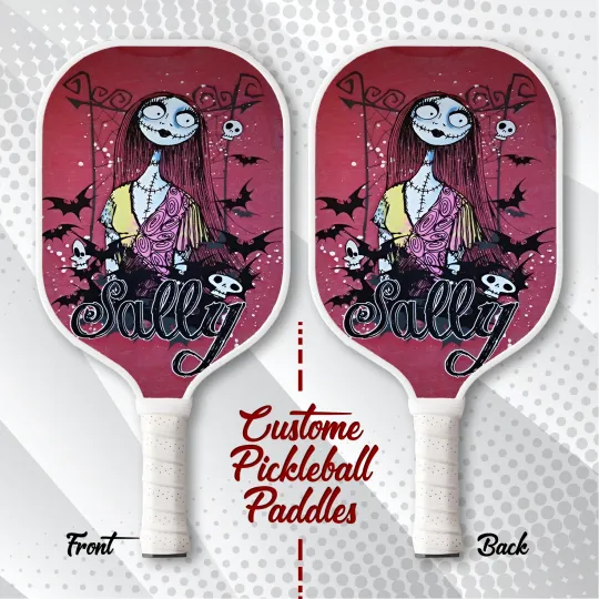 Sally Nightmare Before Christmas Pickleball Paddle Gift Custom Paddle for Fans