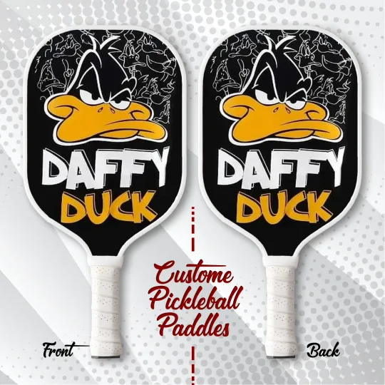 Daffy Duck Pickleball Paddle Looney Tunes Gift Custom Cartoon Paddle for Fans
