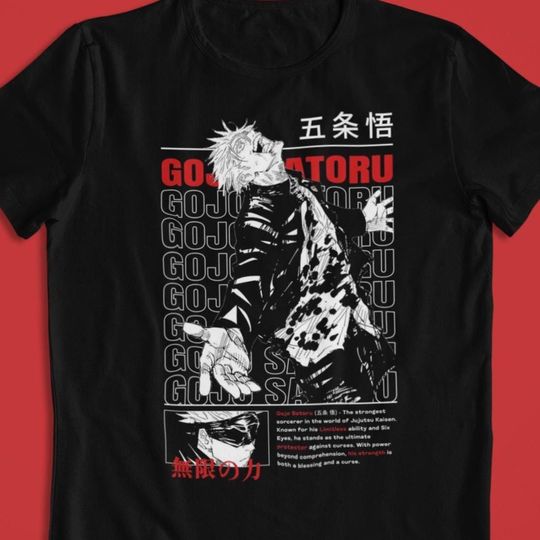 Jujutsu Satoru: Satoru Gojo  Anime T-Shirt / Hoodie / Gojo Graphic Tee | Jujutsu Satoru Streetwear