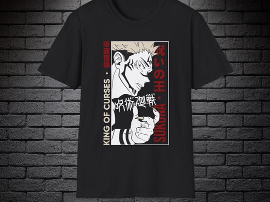 Sukuna Jujutsu Satoru JJK shirt Anime Manga shirt Gift for anime fan Gift for friends Funny gift  Unisex shirt Plus size anime shirt