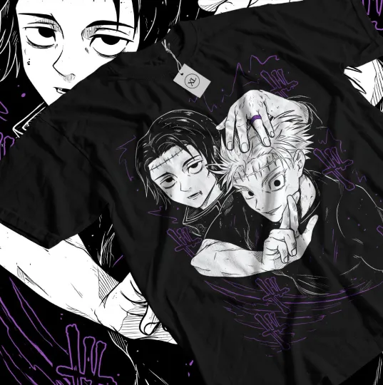 Gojo Yuta T-Shirt Jujutsu Satoru Satoru Gojo Girl Horror Anime Shirt All Size