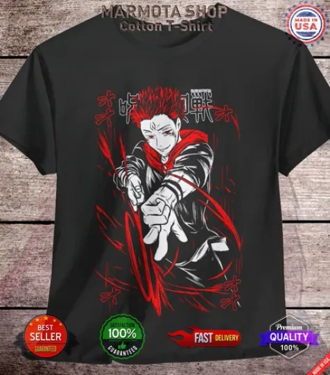 Ryomen Sukuna Jujutsu Satoru T-Shirt Gojo Satoru Anime Japanese Tee Shirt JJK