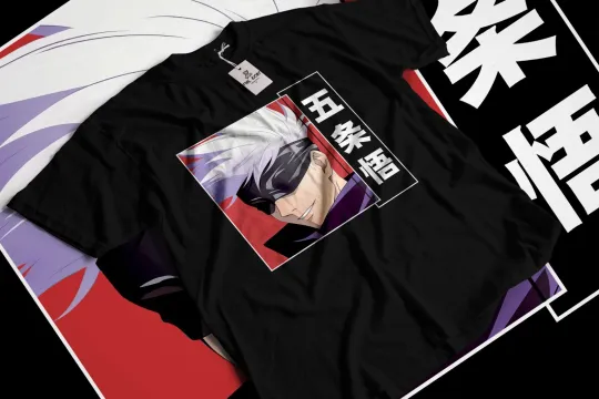 Satoru Gojo Anime T-Shirt - Jujutsu Satoru Cursed Mastery Graphic Tee |JUJKAI005
