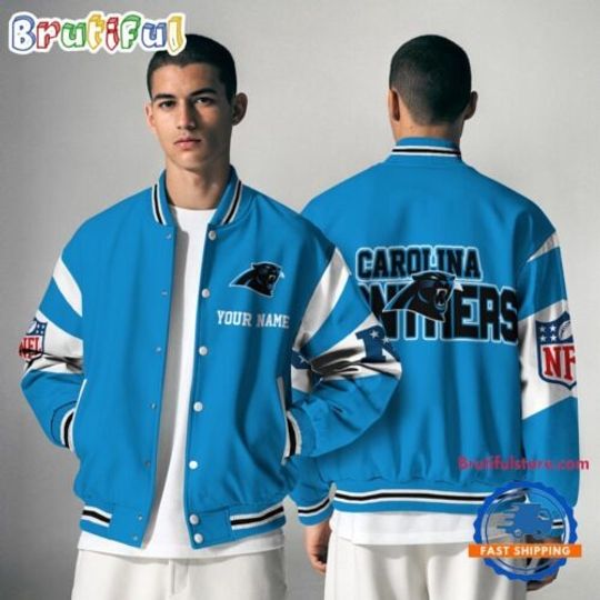 Carolina Panthers National Football Conference Unisex Baseball Jacket
