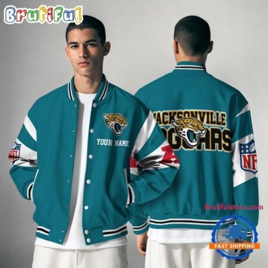 Jacksonville Jaguars National Football Conference Unisex Baseball Jacket