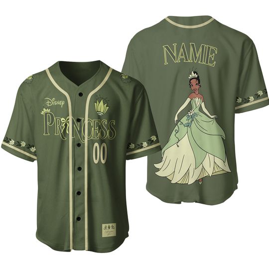 Disney The Princess And The Frog Baseball Jersey, Disney Tiana Princess 2009 Jersey,  Disneyworld Disneyland Girls Trip Matching 2025