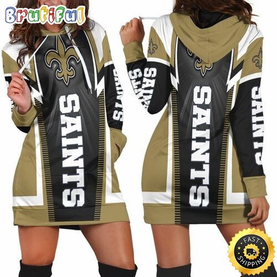 New Orleans Saints Hoodie Dress Print 3D Hoodie Women For Fans