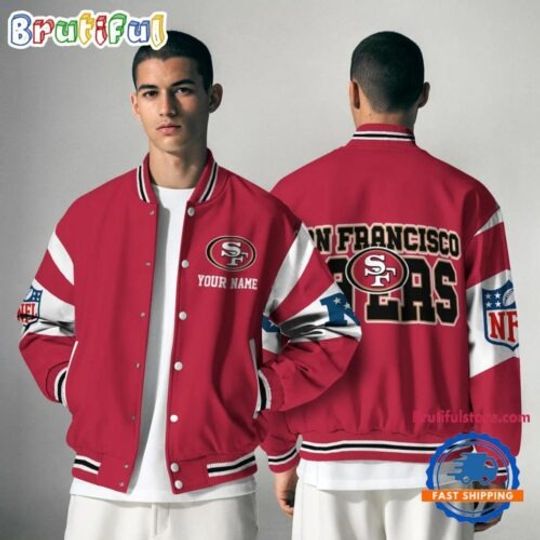 San Francisco 49ers National Football Conference Unisex Baseball Jacket