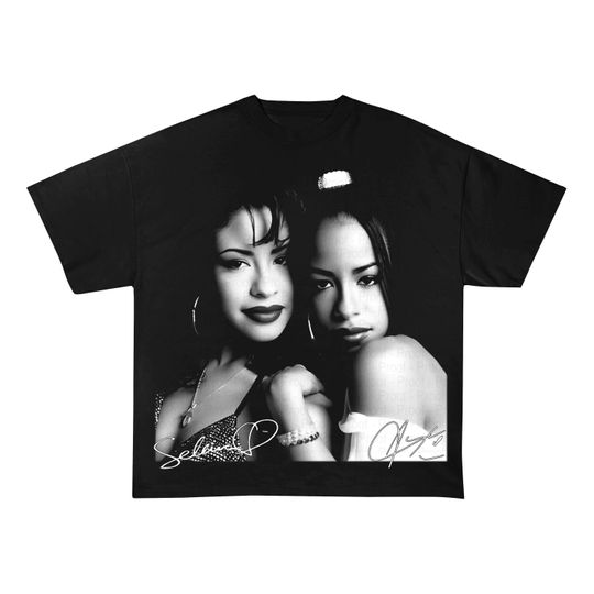 Vintage Selena and Aaliyah Shirt, Aaliyah One in a Million Shirt, Aaliyah Tee