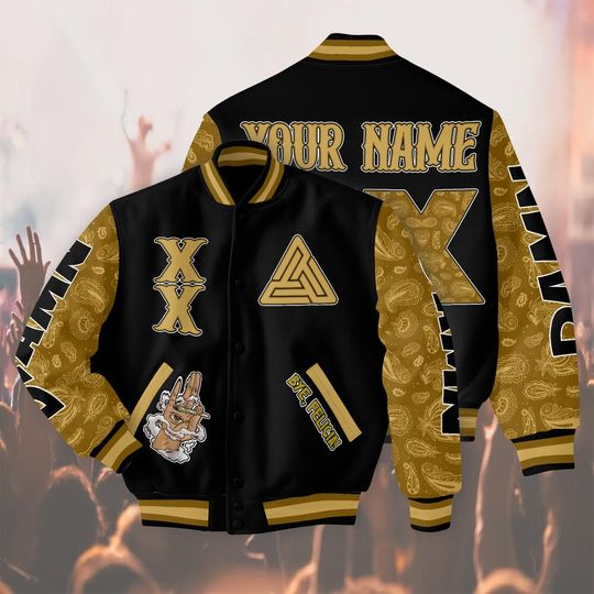 Customized Royal Yellow XX Varsity Jacket, Custom Name World Tour Music Jacket, Concert Outfit, Unisex Varsity, Concert Jacket 8825LN2