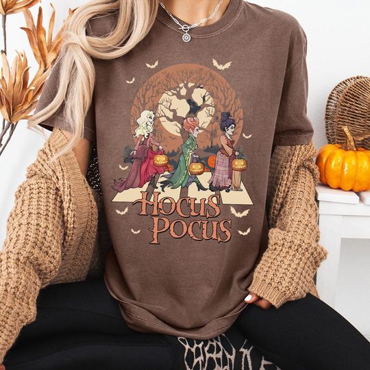 Vintage Sanderson Sisters Abbey Road Walking Shirt, Disney Hocus Pocus Witches Tee, Halloween 2025 SHirt, WDW Trip Tee