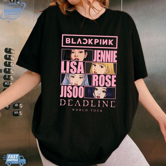 BlackPink Shirt, Born Pink shirt, Kpop Fan Tee, Kpop Merch Shirt, Blackpink World Tour tee