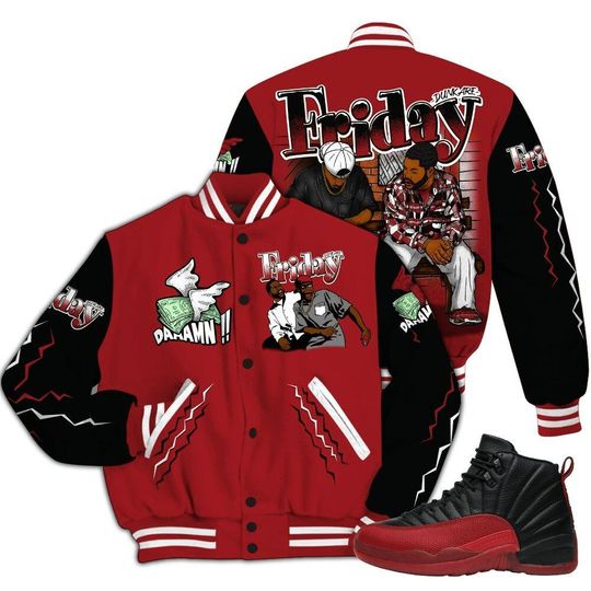 Jacket To Match Alternate Flu Game 12s, Friday Movie 90s TV, Streetwear