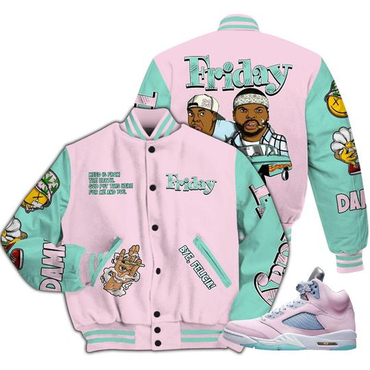 Retro Easter 5s Shirt, Friday Sneaker Stress Style All Over Print LBaseball tterman Jackets