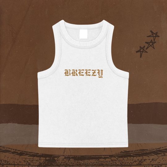 Women's BREEZY Washed Tank Top, Top for Chris Brown Fans, Summer 2025 Breezy Bowl